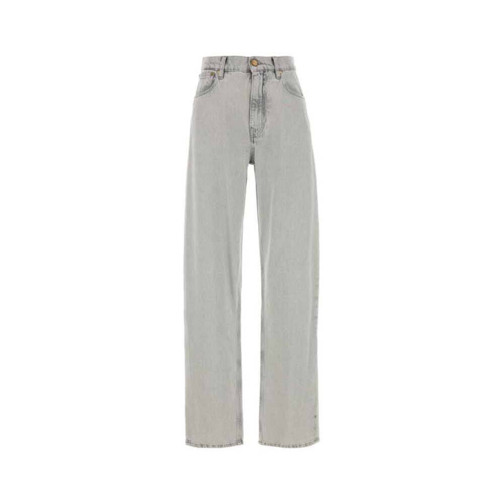 Jil Sander Women Light Grey Denim Jeans